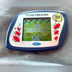 Texas Hold Em 2004 Radica Electronic Hand Held Game World Poker Tour Tested Work